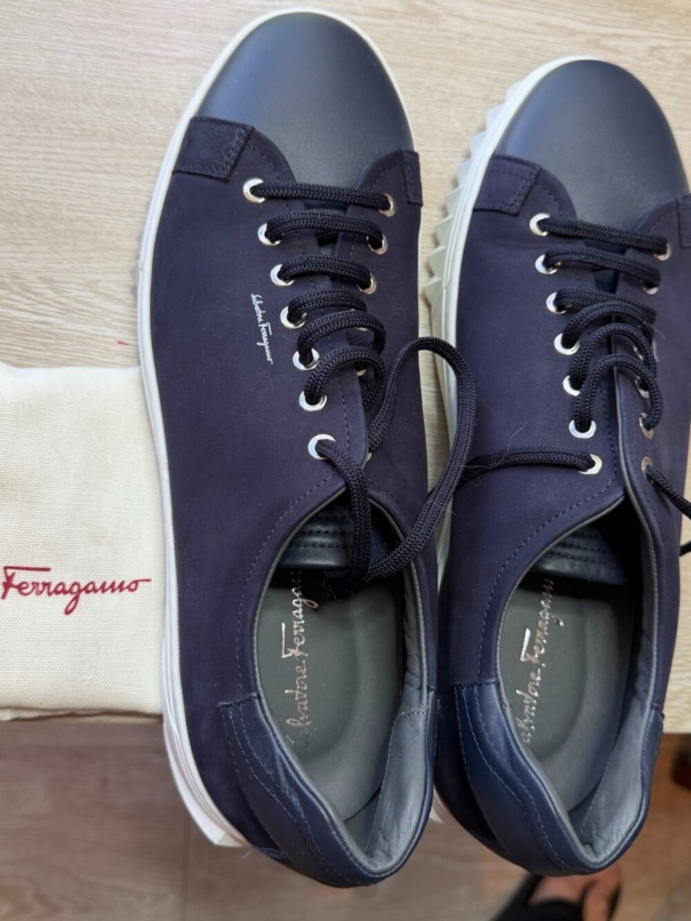 Salvatore Ferragamo Sneakers Navy Size 12